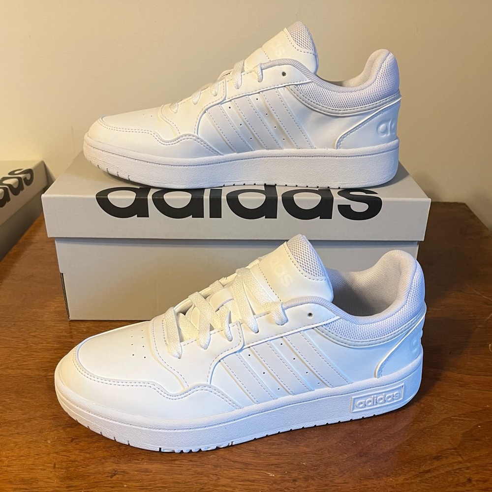 adidas Women's All-White Low-Top Sneakers